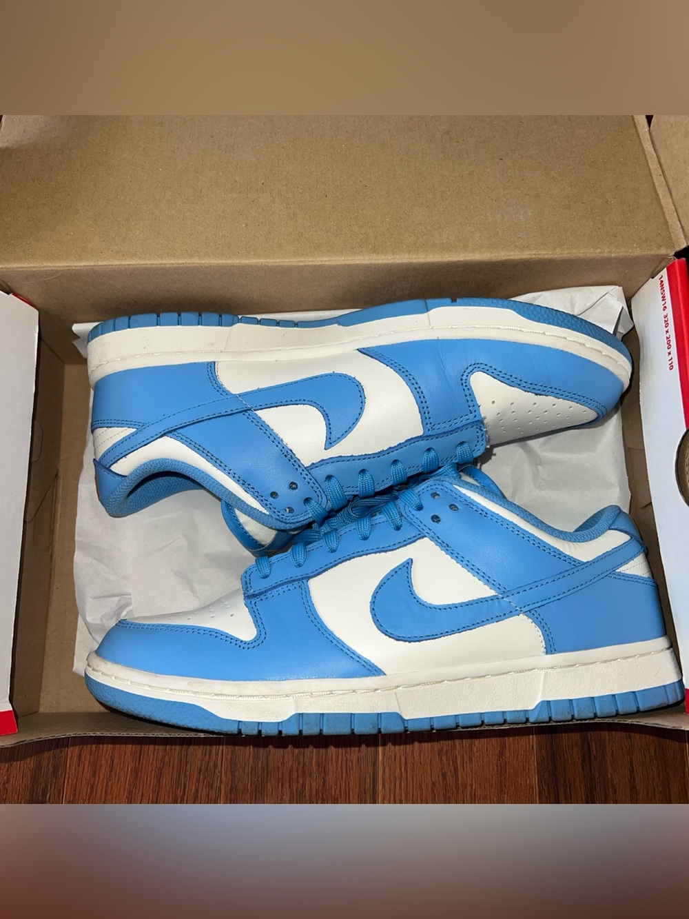 Nike Dunk Low Coast Womens 9.5 Sail University Blue DD1503-100